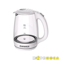 Електрочайник Grunhelm EKP-1703GW скляний (білий)