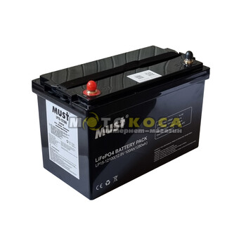 Аккумуляторная батарея MUST LiFePO4 LP15-12100 (12.8V/100Ah)