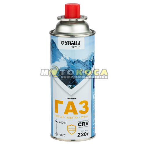 Газовий балон зимовий Sigma 220 г CRV Корея (2901721)