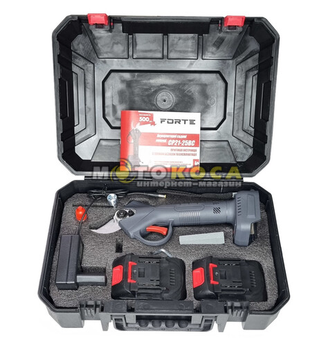 Аккумуляторный секатор FORTE CP21-25BC