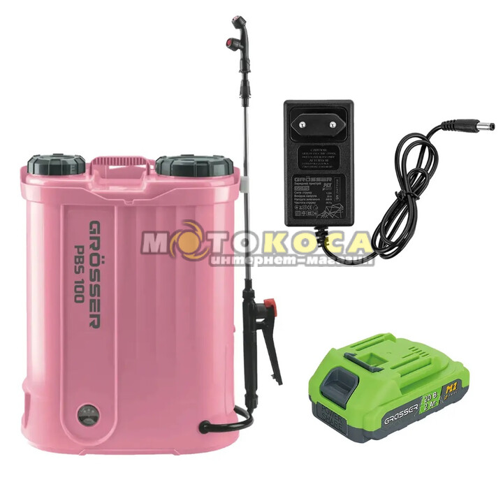 Опрыскиватель аккумуляторный GROSSER PBS 100 (1 АКБ и ЗУ)