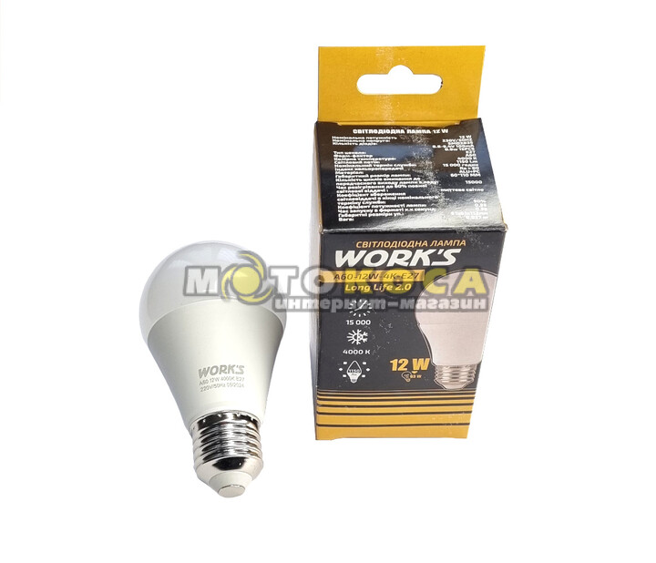Лампа LED Works A60-12W-4K-E27 Long-Life (12 Вт)