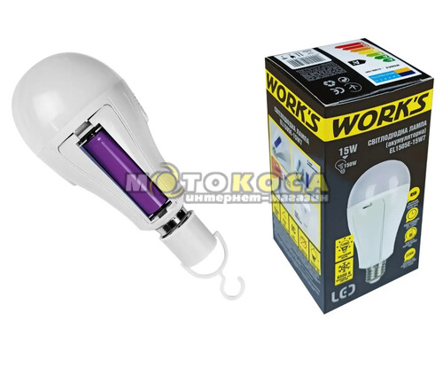 Лампа аккумуляторная LED WORK'S EL1505D-15W7