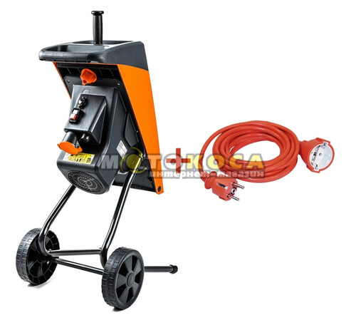 Садовый измельчитель GTM DS2500/40 KIT + удлинитель 10 метров