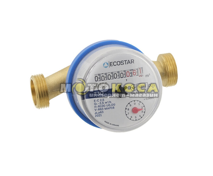 Счетчик холодной воды ECOSTAR DN15 1/2” L110 E-C 2,5 со штуцером купить, отзывы