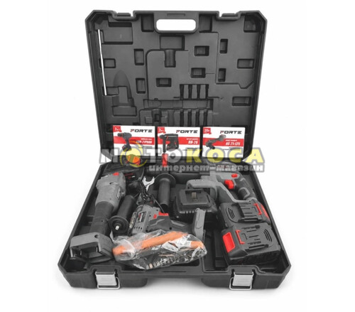 Набір акумуляторних інструментів FORTE CDR-21PROMO AG 21-125 RH-26
