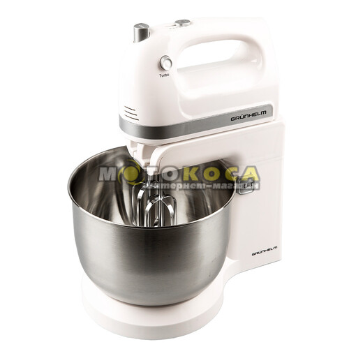 Миксер ручной с чашей GRUNHELM GRM662W