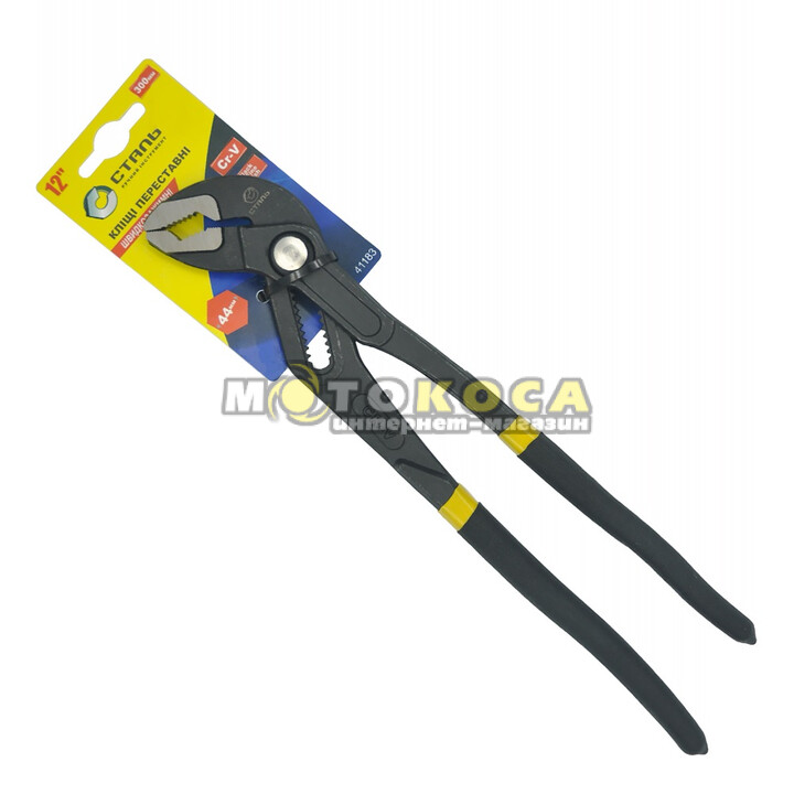 Клещи переставные быстрозажимные СТАЛЬ 300 мм (41183)