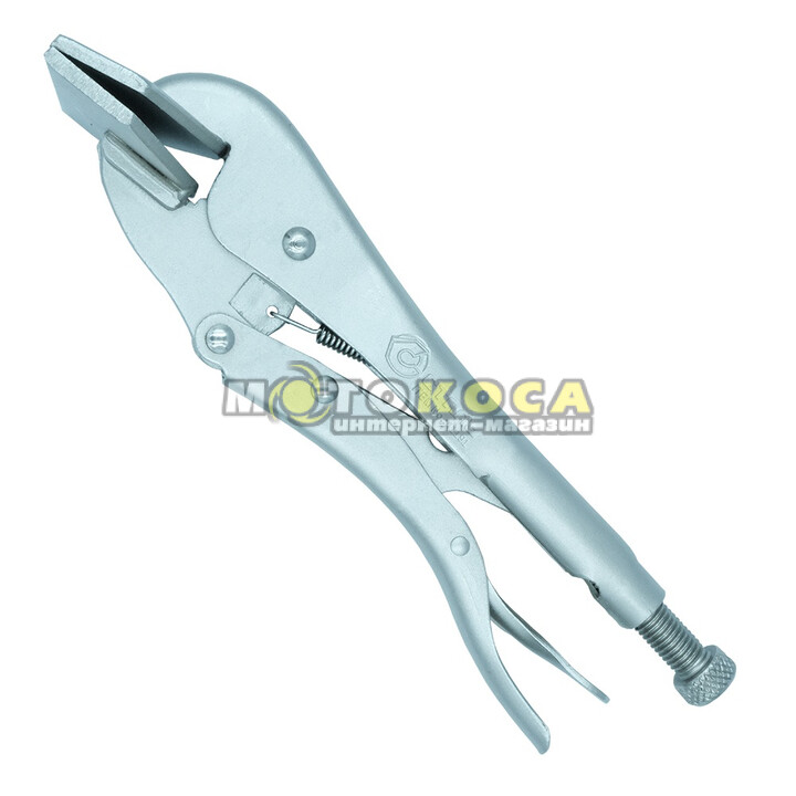 Клещи зажимные с плоскими губками СТАЛЬ 250 мм (41191)