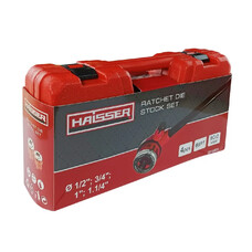 Набор клепов с трещоткой HAISSER 4 штуки 1/2", 3/4", 1", 1.1/4"