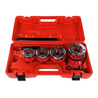 Набор клепов с трещоткой HAISSER 4 штуки 1/2", 3/4", 1", 1.1/4"