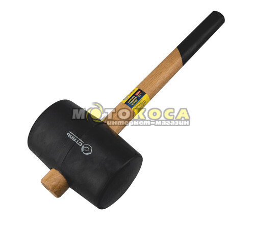 Киянка резиновая черная 1200 г Сталь (44076)