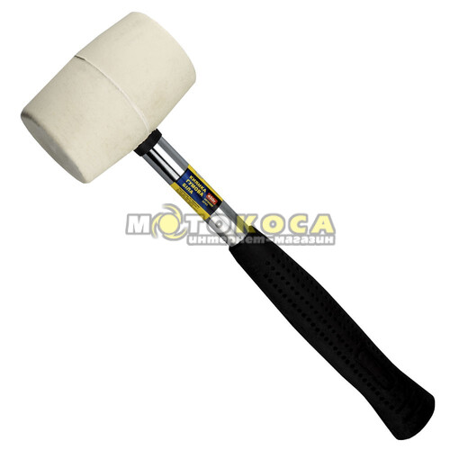 Киянка резиновая белая 450 г Сталь (44021)