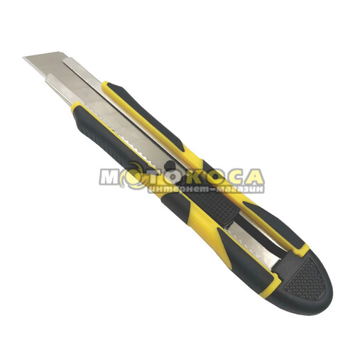 Нож пластиковый WERK 18 мм SK5 с резиновыми вставками (23412)