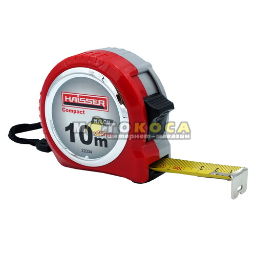 Рулетка Haisser Compact 10 метрів х 25мм (22034)