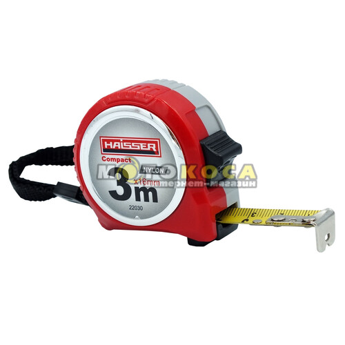 Рулетка Haisser Compact 3 метри х 16мм (22030)