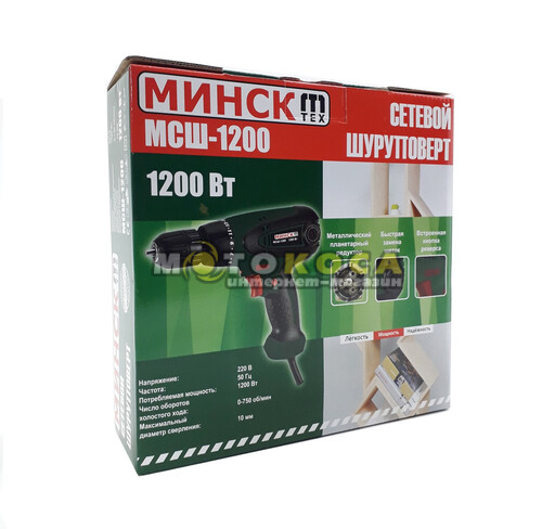 Шуруповерт сетевой Минск МСШ-1200