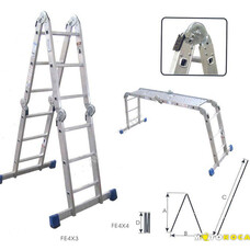 Лестница шарнирная WERK LC32412 (4х3)