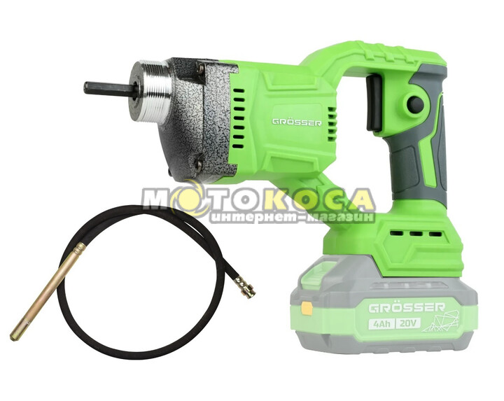 Аккумуляторный вибратор для бетона GROSSER GBV 150 (без АКБ и ЗУ)