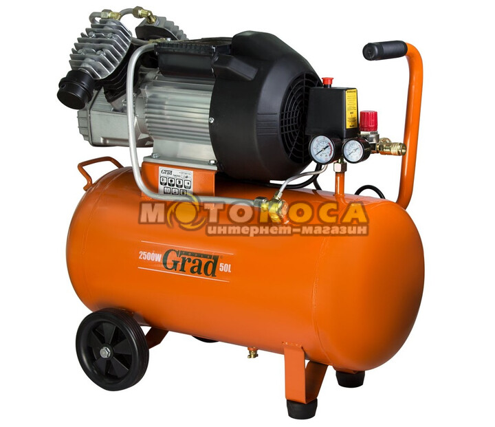 Компрессор GRAD 50 литров V 2,5 кВт (7043945) купить, отзывы