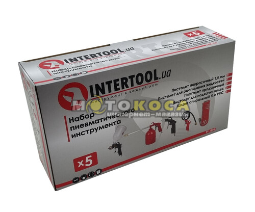 Набор пневмоинструментов для компрессора Intertool PT-1501