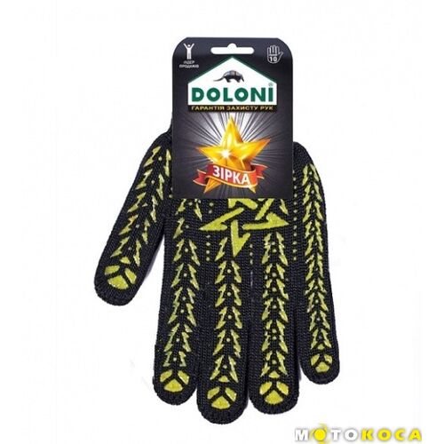 Рукавички Doloni 562 (зірка, чорні)