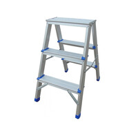 Стремянка алюминиевая двухсторонняя Werk LB403