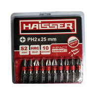 Набор бит HAISSER PH2х25 мм (10 штук)