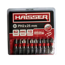 Набір біт HAISSER PH2х25 мм (10 штук)