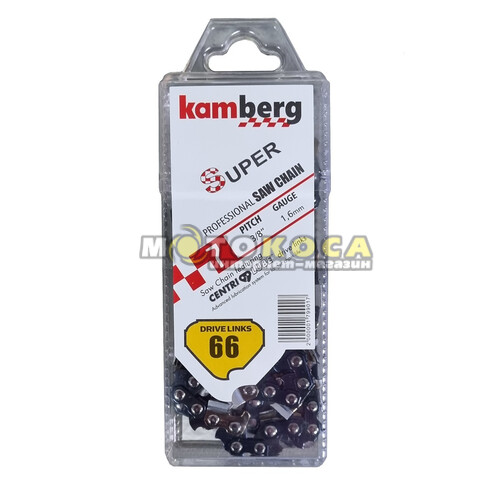 Цепь пильная KAMBERG 18" 3/8" 1,6мм паз, 66 звеньев (33 зуба)