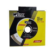 Диск алмазный по плитке WERK 125х1,2х8х22 мм