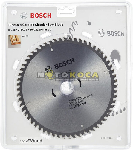 Диск пильный по дереву BOSHC 235х2.8/1.8х30 мм 60Т