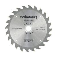 Диск пильний по дереву Haisser 190х30 мм 24 зуба