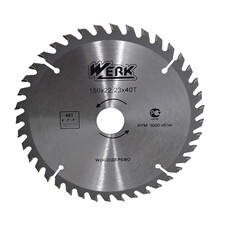 Диск пильный Werk 150х22 мм 40 зубов