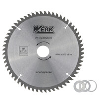 Диск пильний Werk 210х30 мм 60 зубів