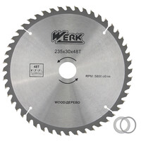 Диск пильний Werk 235х30 мм 48 зубів