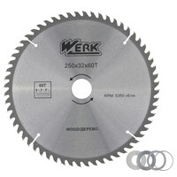 Диск пильний Werk 250х32 мм 60 зубів