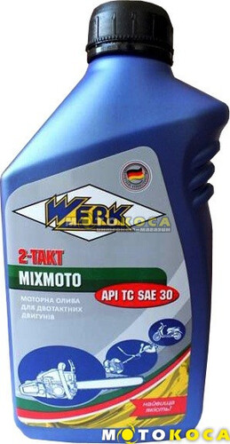 Масло моторне WERK 2-TAKT SEMISYNT SAE 20 API TC+ 1L