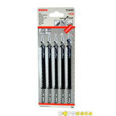 Пильные полотна для лобзика BOSCH T344D (5 шт)