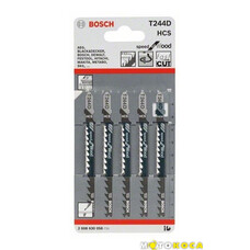 Пильные полотна для лобзика BOSCH T244D (5 шт)