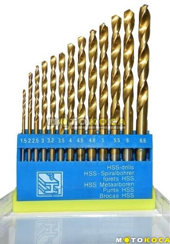 Набор сверл по металлу HSS-TIN 13шт. (1214031)