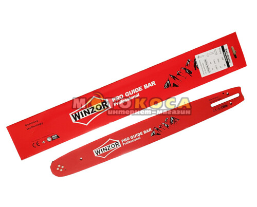 Шина направляюча WINZOR 40см, крок 3/8", паз 1,3 мм 56 ланок