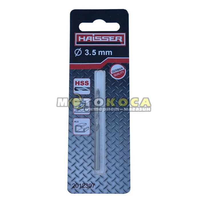 Сверло по металлу HAISSER HSS 3.5х73х112 мм DIN 340 (1 шт.) купить, отзывы