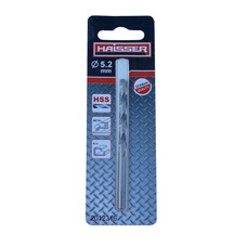 Сверло по металлу HAISSER HSS 5.2х52х86 мм DIN 338 (1 шт.)