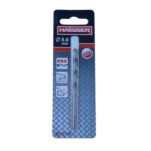 Свердло по металу HAISSER HSS 5х52х86 мм DIN 338 (1 шт.)