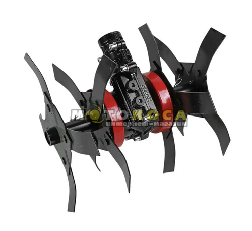 Насадка культиватор FORTE YK-W009-28 для мотокосы (9 шлицов Ø28 мм)